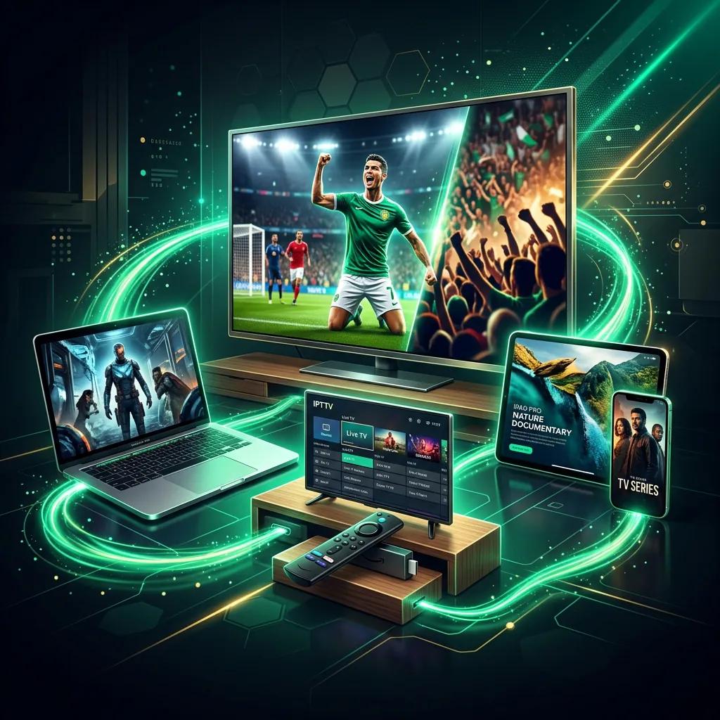 Marinios IPTV works on all devices — Smart TV, Firestick, phone, tablet, PC