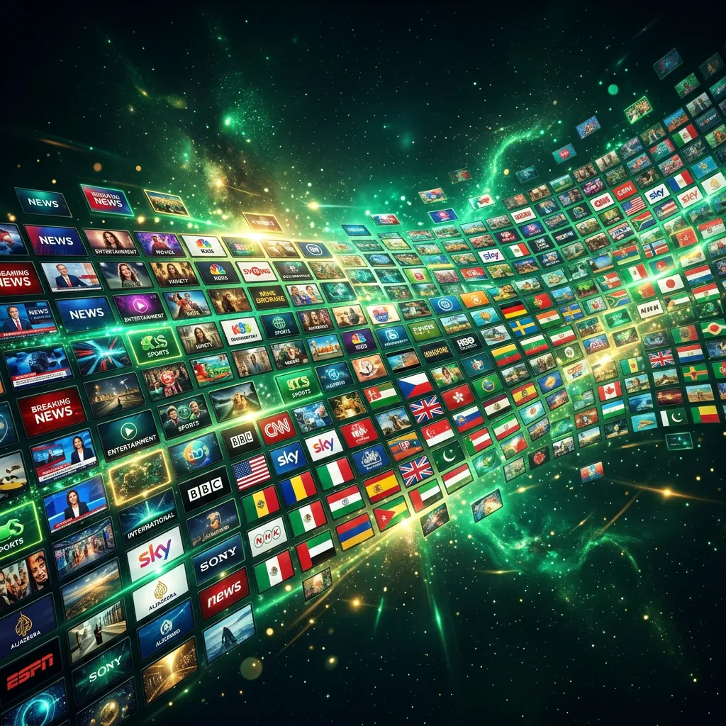 Marinios IPTV live television streaming service showcasing premium channels